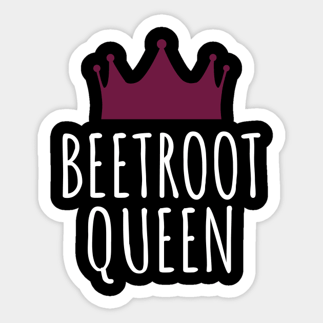 Beetroot Queen Sticker by LunaMay